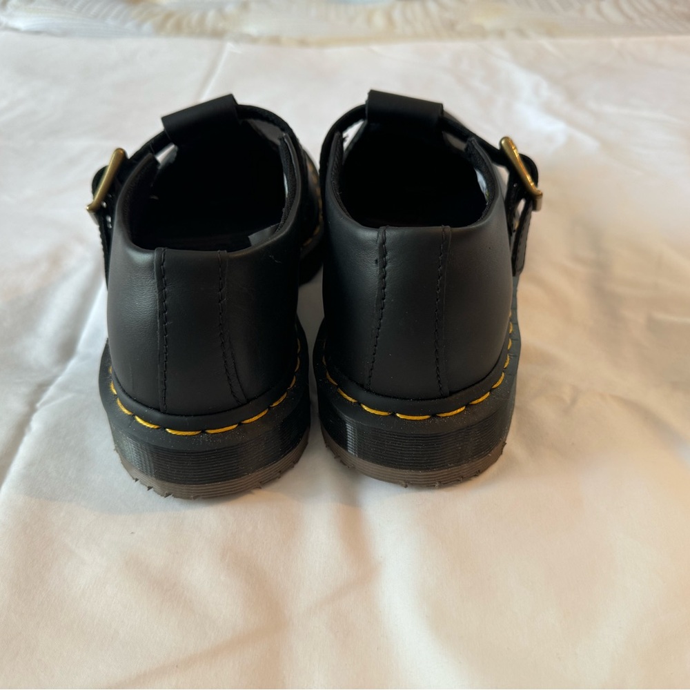 Dr. Martens Black Leather Mary Jane Buckle Shoes - Picture 4 of 5